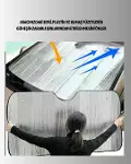 Metalize Reflektör Yüzeyli UV Koruyucu Araç Güneşliği – Serin ve Güvenli Sürüşler İçin-6
