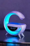 Bluetooth Hoparlör 15W Kablosuz Hızlı Şarj LED Gece Lambası-6
