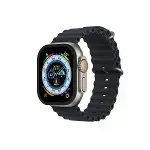 Apple Watch Ultra 49mm Alünyum Kasa Cam Ekran Koruyucu - Siyah-2