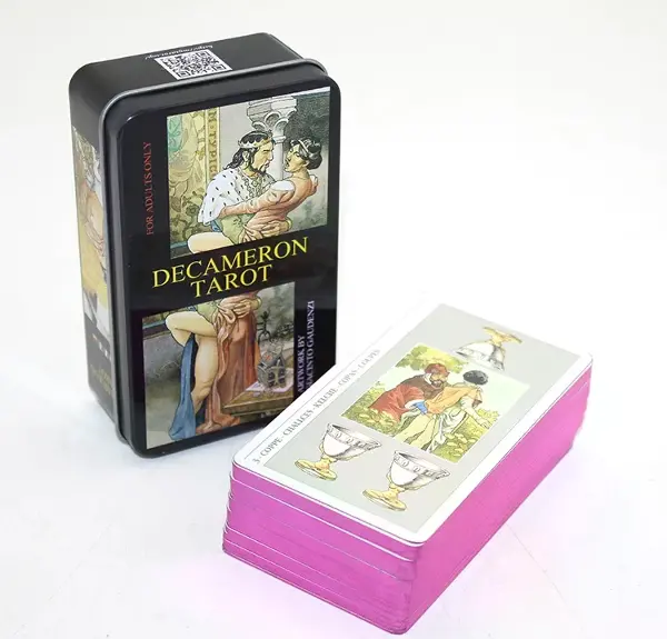 Decameron Metal Kutulu Tarot Kartı Alk2768