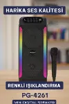 RGB Işıklı Çift Hoparlörlü Taşınabilir Bluetooth Speaker ve Mikrofon Yeni Nesil-4