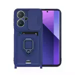 Xiao Red Note 13 Pro Plus Kılıf Zuma Kartvizitli Yüzüklü Silikon - Lacivert-1
