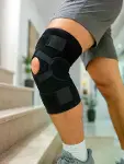 Yan Destekli Ligamentli Dizlik Açık Patella Ayarlanabilir Spor ve Günlük Kullanım-8