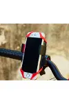 Lastik Destekli Standlı Bisiklet Telefon Tutucu-4
