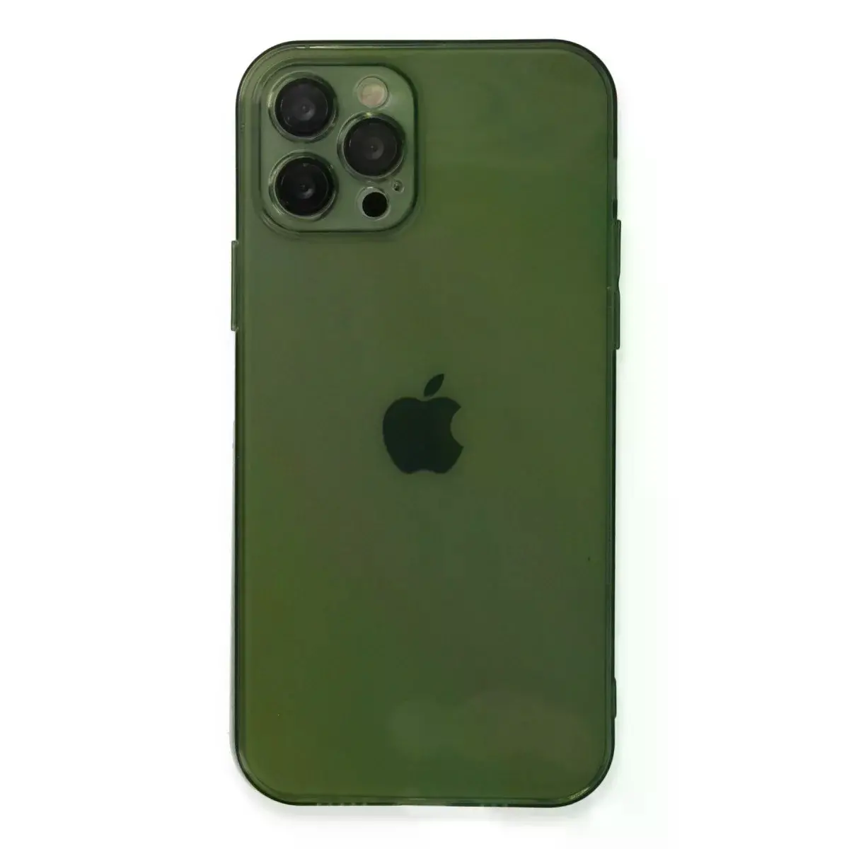 Apple İphone 12 Pro Kılıf Fly Lens Silikon - Yeşil