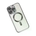 Apple İphone 15 Pro Kılıf Kross Magneticsafe Kapak - Titan Gri-3