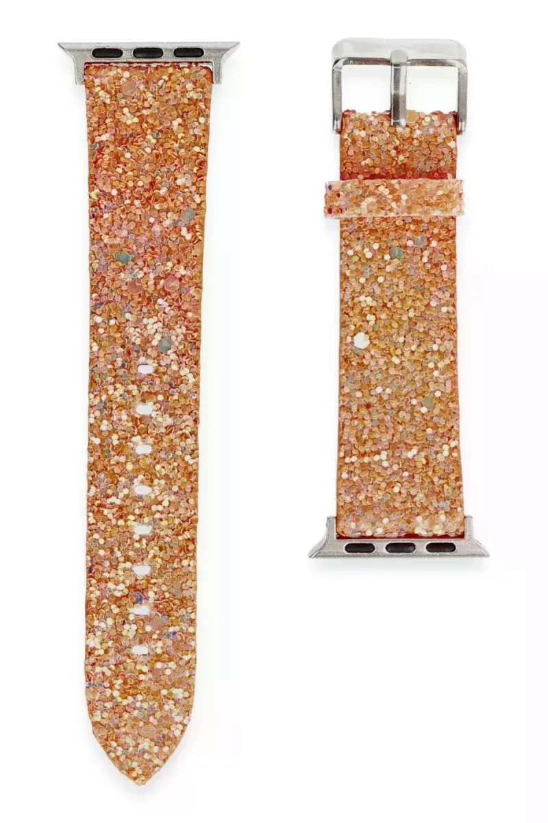 Apple Watch 42mm Starry Taşlı Kordon - Pudra