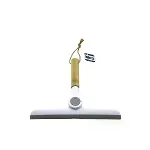 Oynar Başlı Camsil - Cam Silme Aparatı Ahşap Sap - Plastik Uç Sap - 16.5 Uç: 24CM-2