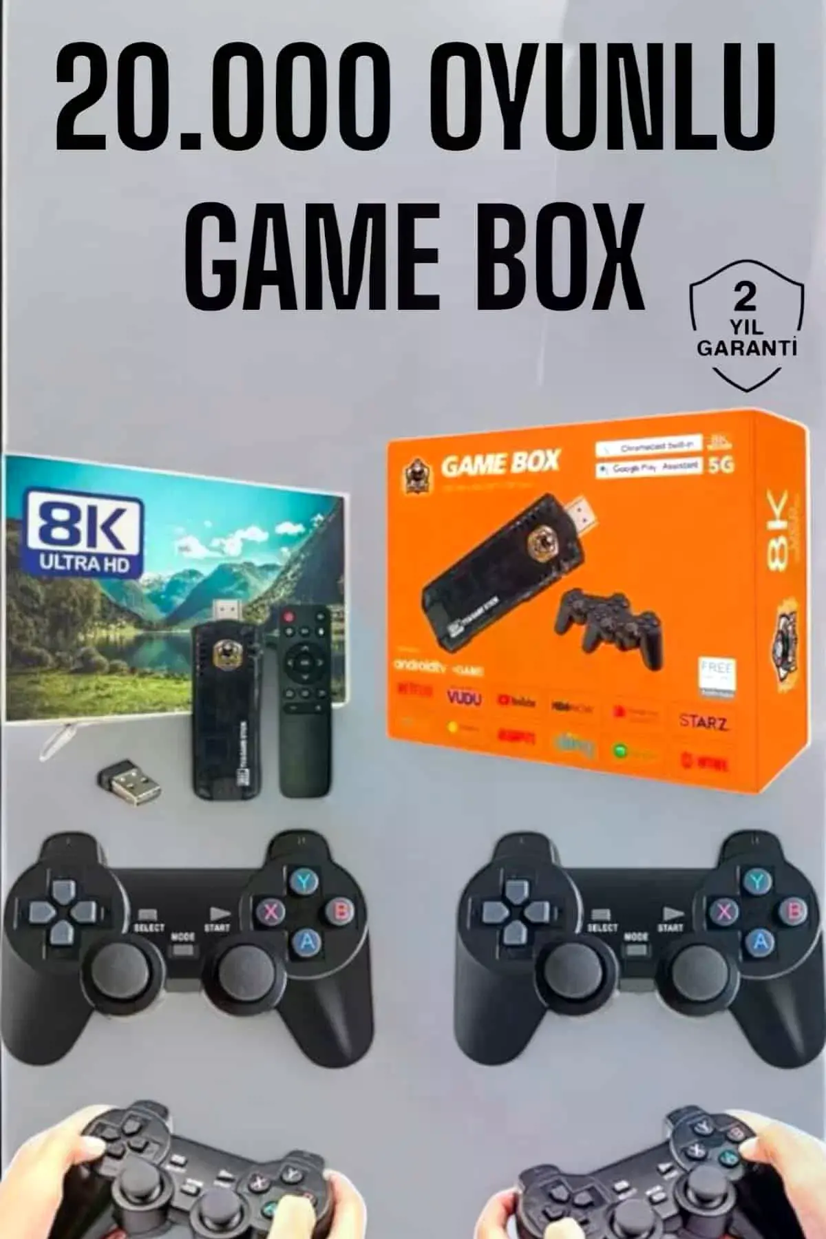 8K Preum 20.000 Oyunlu Gamebox TV Uyumlu