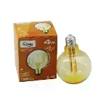 4W - E27 Gold Color Flament Rustik Ampul 400LUMEN - 2200K Kırılmaz Gövde-2