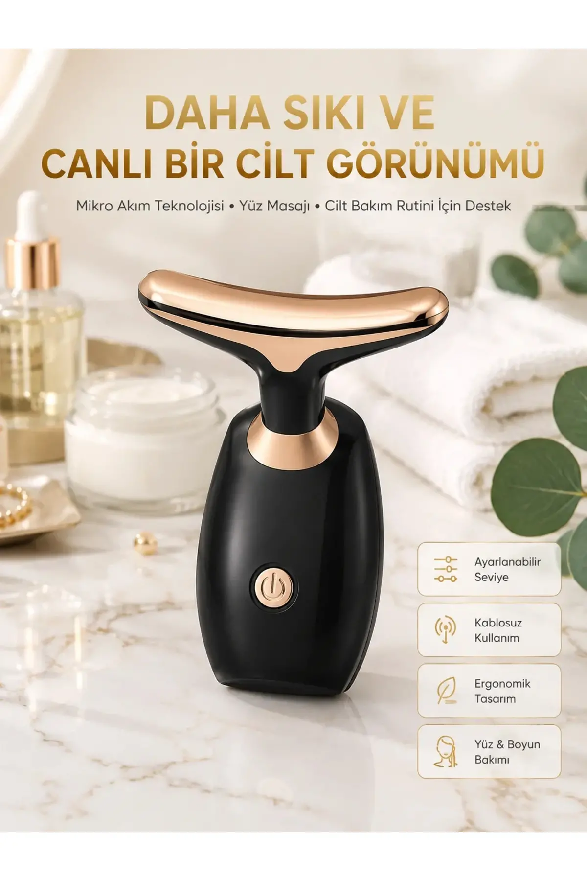 Mikro Akım Teknolojili, Taşınabilir Cilt Bakım Cihazı