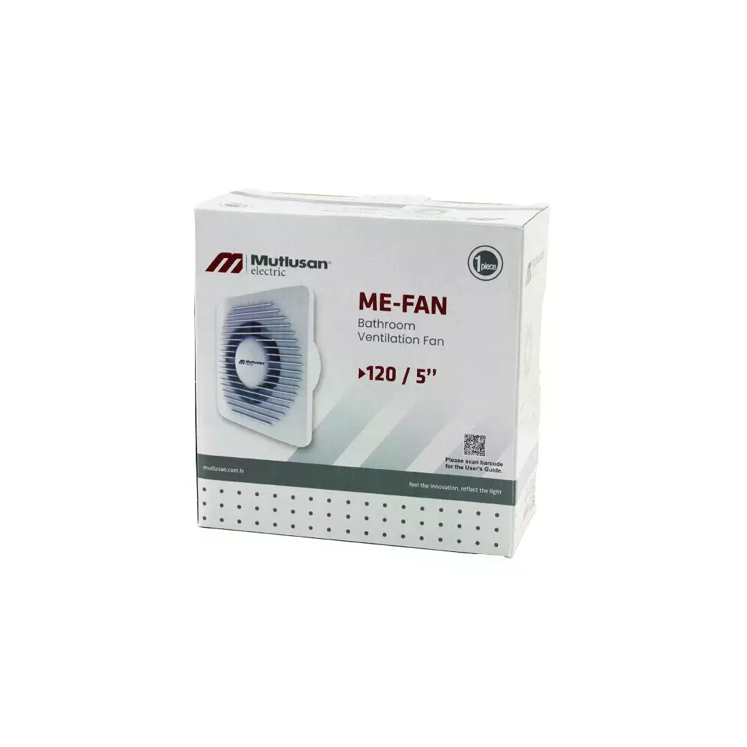 MUTLUSAN-001 211 000 120 00 00 ME-FAN 120/5" BANYO TUVALET HAVALANDIRMA ASPİRATÖRÜ 15W 1900RPM 120M3
