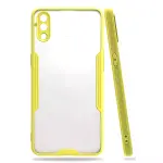 Samsung Galaxy A10S Kılıf Platin Silikon - Sarı-3
