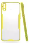 Samsung Galaxy A10S Kılıf Platin Silikon - Sarı-1