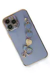 Apple iPhone 14 Pro Max Kılıf Esila Silikon - Gri-3