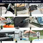 9 Farklı Uçlu Kablosuz Şarjlı Araç İçi Süpürge – Wireless Destekli, Güçlü Eş, Taşınabilir Pratik Ara-4