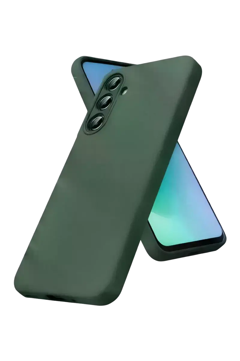 Samsung Galaxy A27 5G Nano içi Kadife Silikon - Koyu Yeşil