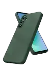 Samsung Galaxy A27 5G Nano içi Kadife Silikon - Koyu Yeşil-1