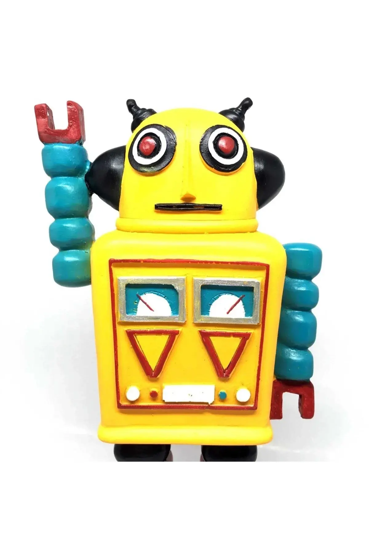 Decotown Nostaljik Sevimli Uzaylı Robot Şeklinde Figür Biblo