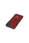 Xiaomi Redmi Note 12 5g Kılıf Pars Lens Yüzüklü Silikon - Kırmızı-4
