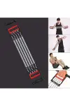 Göğüs Genişletme ve Kuvvet Egzersiz Aleti – 5 Yaylı 5 Kademeli Ayarlanabilir Fitness ve Kuvvet Antre-1