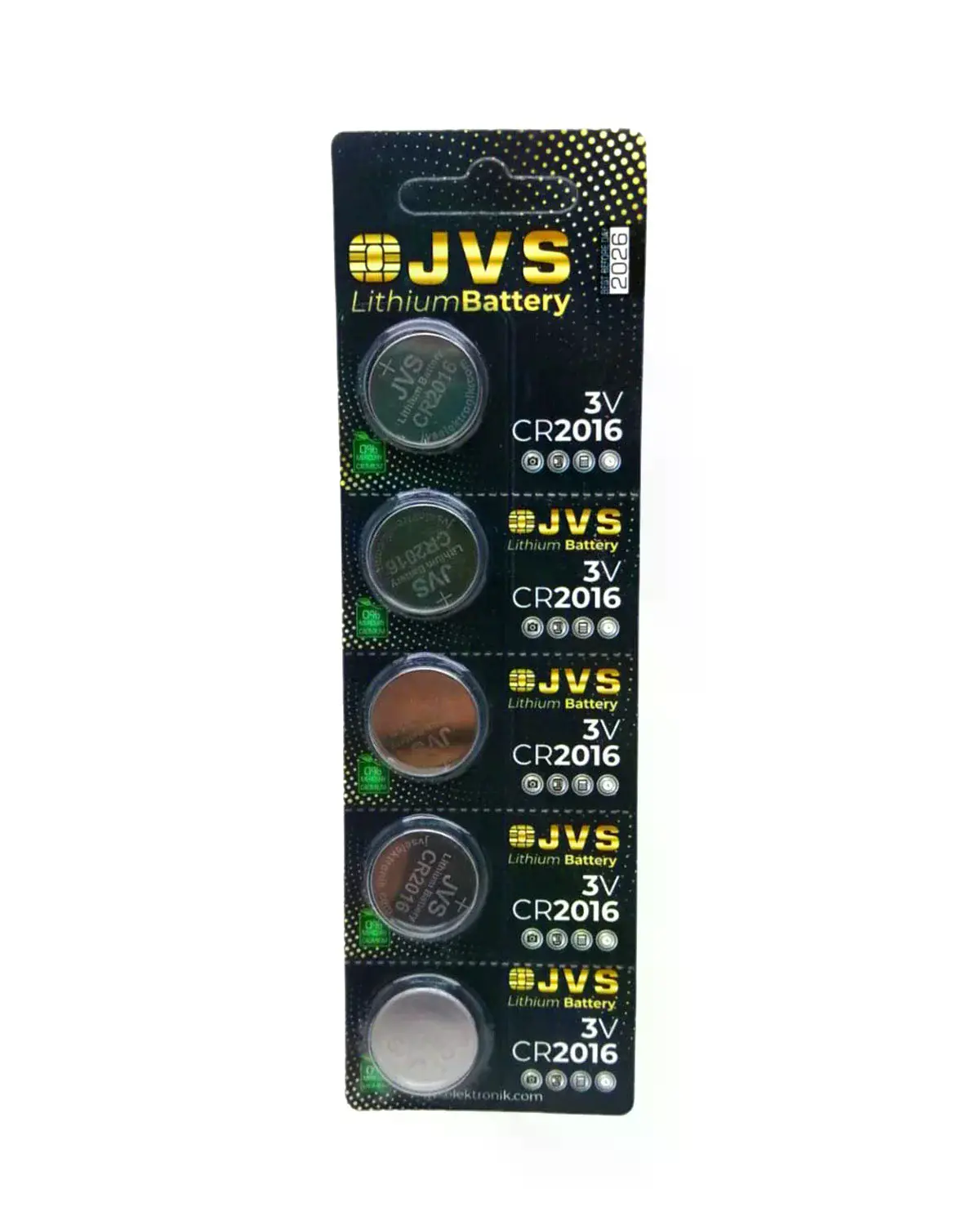Jvs CR2016 3V Para Pili 5Lİ Kart