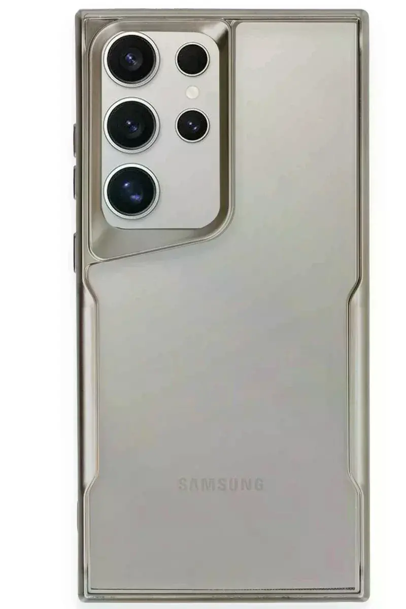 Samsung Galaxy S25 Ultra Kılıf Boyi Silikon Kapak - Titan Gri