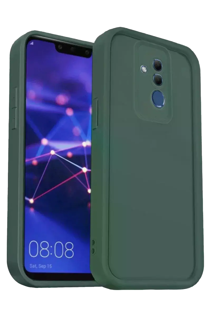 Huawei Mate 20 Lite Kılıf Viera Silikon - Koyu Yeşil