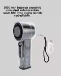 Sessiz Çalışan Taşınabilir Fan | USB Şarjlı ve Kompakt Tasarım-2