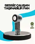 Sessiz Çalışan Taşınabilir Fan | USB Şarjlı ve Kompakt Tasarım-1