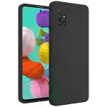 Samsung Galaxy A31 Kılıf Nano içi Kadife Silikon - Siyah-2