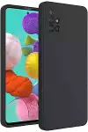 Samsung Galaxy A31 Kılıf Nano içi Kadife Silikon - Siyah-1