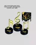 Altın Nota Figürlü Müzik Kutusu-5