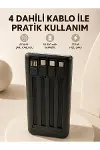 Hızlı Şarj Powerbank 50.000 mAh 4 Dahili Kablolu LED Aydınlatmalı Dijital Göstergeli Taşınabilir Bat-1