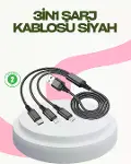 Hızlı Şarj Destekli Çoklu Şarj Kablosu – Seyahat ve Günlük Kullanım-1