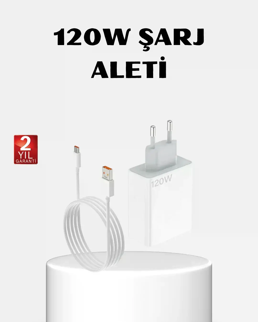 120W Type-C Hızlı Şarj Adaptörü – Akıllı Koruma ve Turbo Güç Desteği
