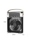Taşınabilir 3 Farklı Mod Ayarlı 7 Farklı Led Işıklı Sulu Soğutmalı Taşınabilir Masaüstü USB Fan Vant-8