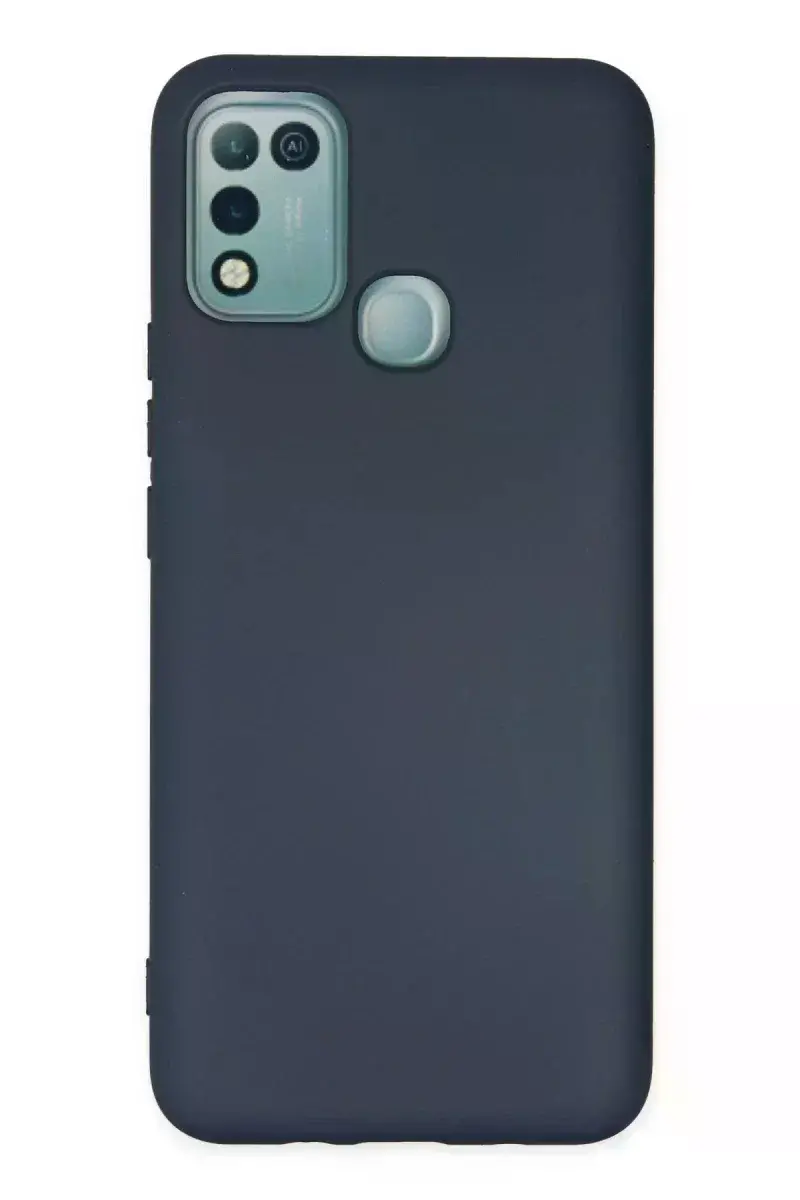 İnfinix Hot 10 Play Kılıf Nano içi Kadife Silikon - Lacivert