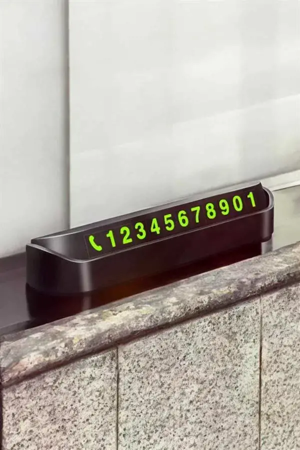 Numaralık Araç İçi Araba Araç Park Numaratör Telefon Numarası Yazma