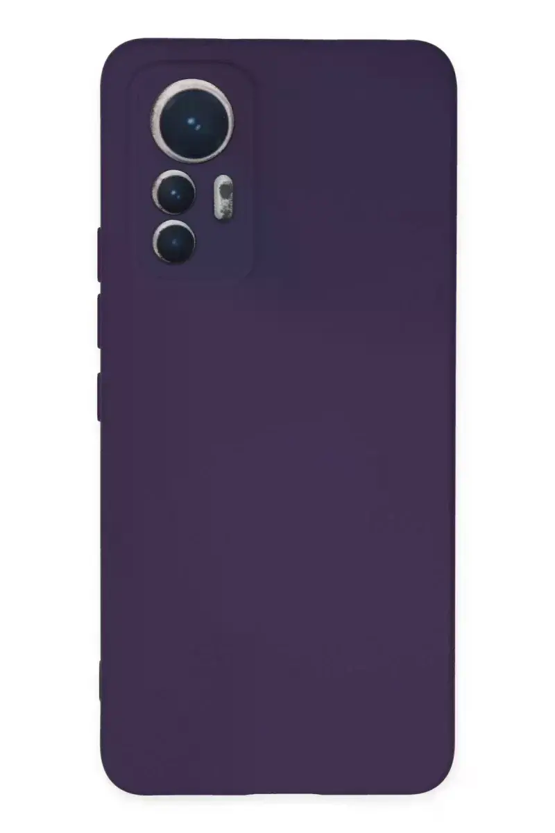 Xiao 12 Lite Kılıf Nano içi Kadife Silikon - Mor
