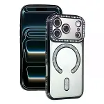 Apple İphone 17 Pro Joke Simli Magneticsafe Kılıf - Siyah-1
