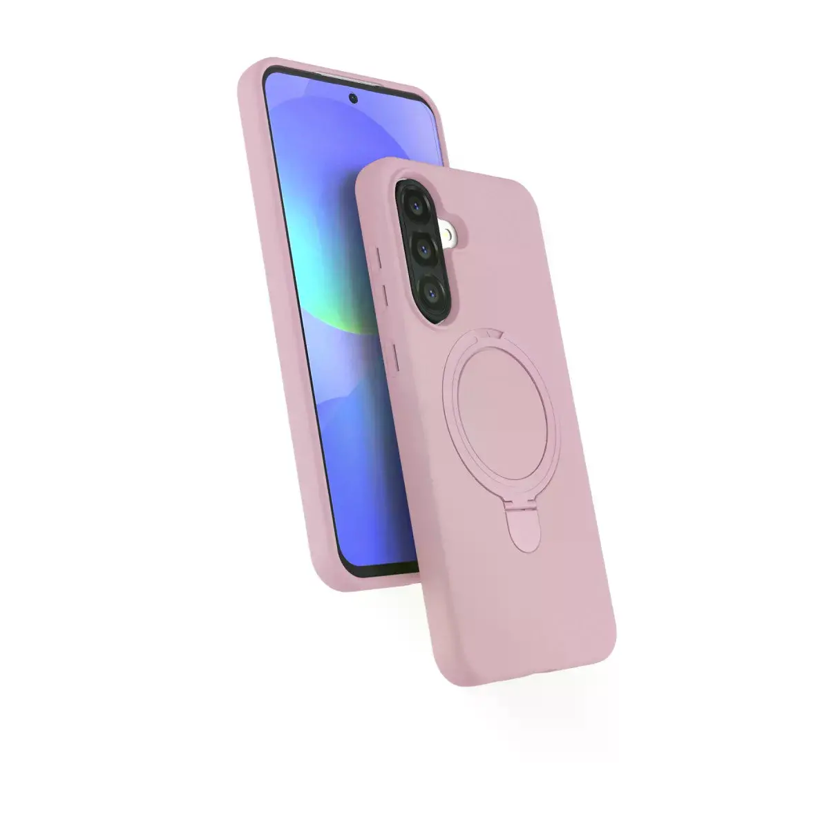 Samsung Galaxy A36 Regal Magsafe Standlı Kapak - Açık Pembe
