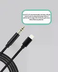 iPhone Uyumlu Lightning 3.5mm Aux Adaptör Kablo Stereo Ses Aktarım-3