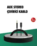 iPhone Uyumlu Lightning 3.5mm Aux Adaptör Kablo Stereo Ses Aktarım-1