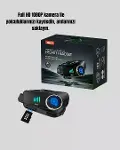 Q28 Full HD Kameralı Motosiklet Kask Kulaklığı – 45 Saat Müzik, IPX6 Su Geçirmez-3