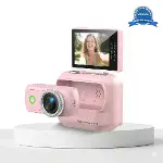 1080p Dijital Video Kamera (32gb) Kart Dijital Vlog Fotoğraf Makinesi Türkçe Pembe-2