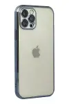 Apple iPhone 12 Pro Kılıf Razer Lensli Silikon - Lacivert-3