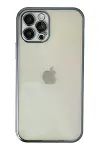 Apple iPhone 12 Pro Kılıf Razer Lensli Silikon - Lacivert-1