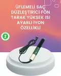 Termal Koruma Sistemli Çok Fonksiyonlu Saç Şekillendirme Cihazı-1
