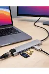 8 Port Type C Hub USB HDMI RJ45 SD TF Kart Okuyucu Çoklayıcı-1